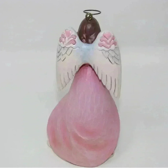 Jim Shore Heartwood Creek Breast Cancer Awareness Angel, 4.5" - Picture 5 of 7